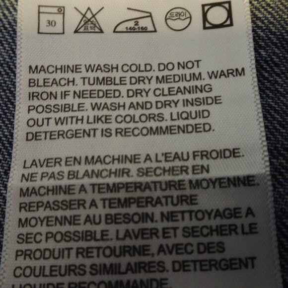 Levi's Premium Series Denim Jacket Trucker Big E Size XL Blue - Picture 9 of 9